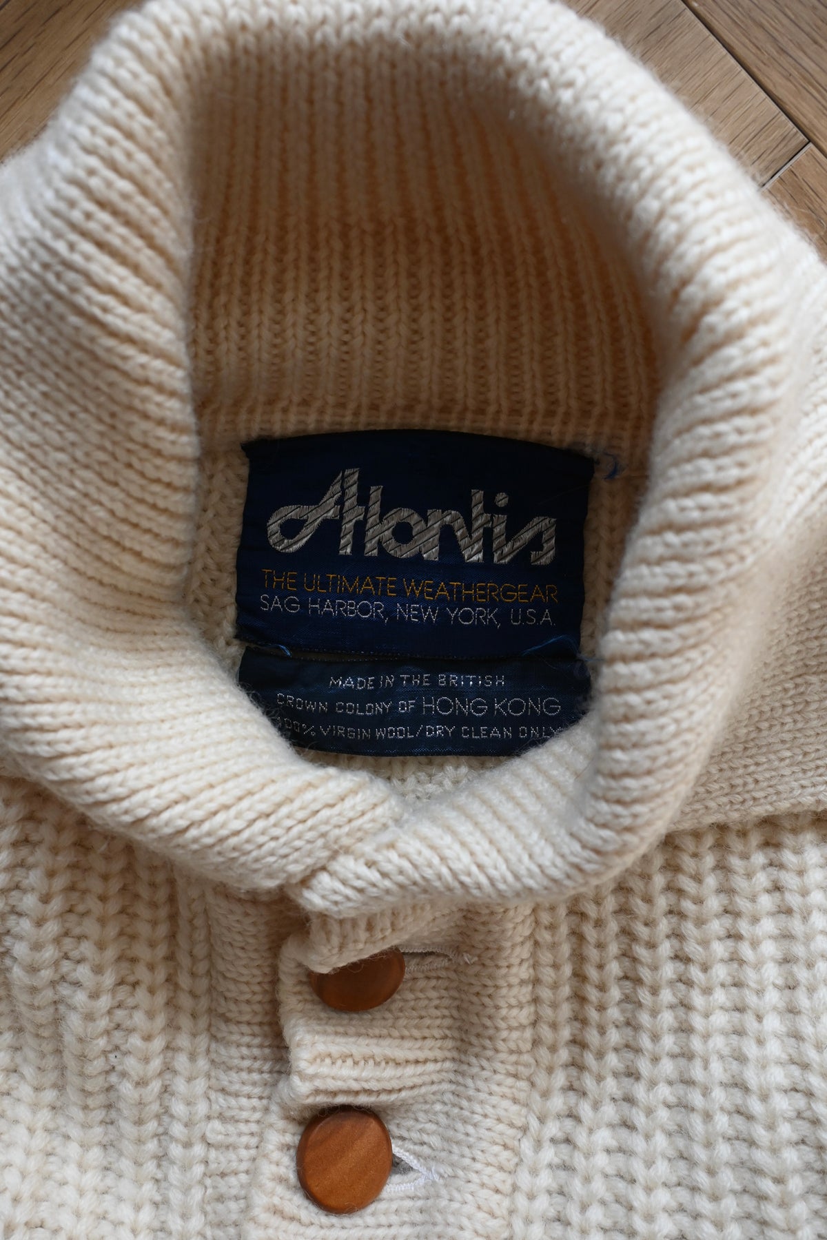 70's ALONTIS Wool knit pullover sweater