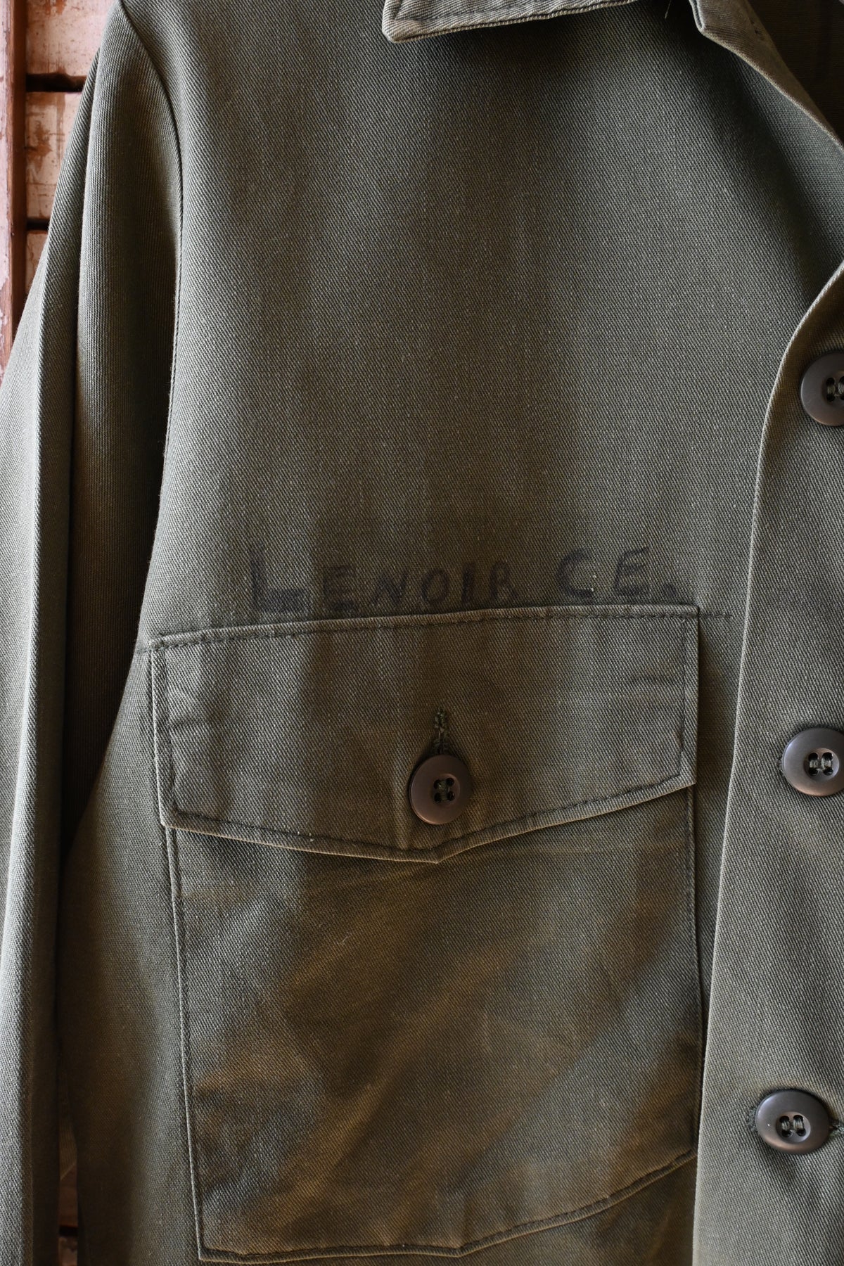 70's U.S. Army OG-507 Utility shirt/KHAKI