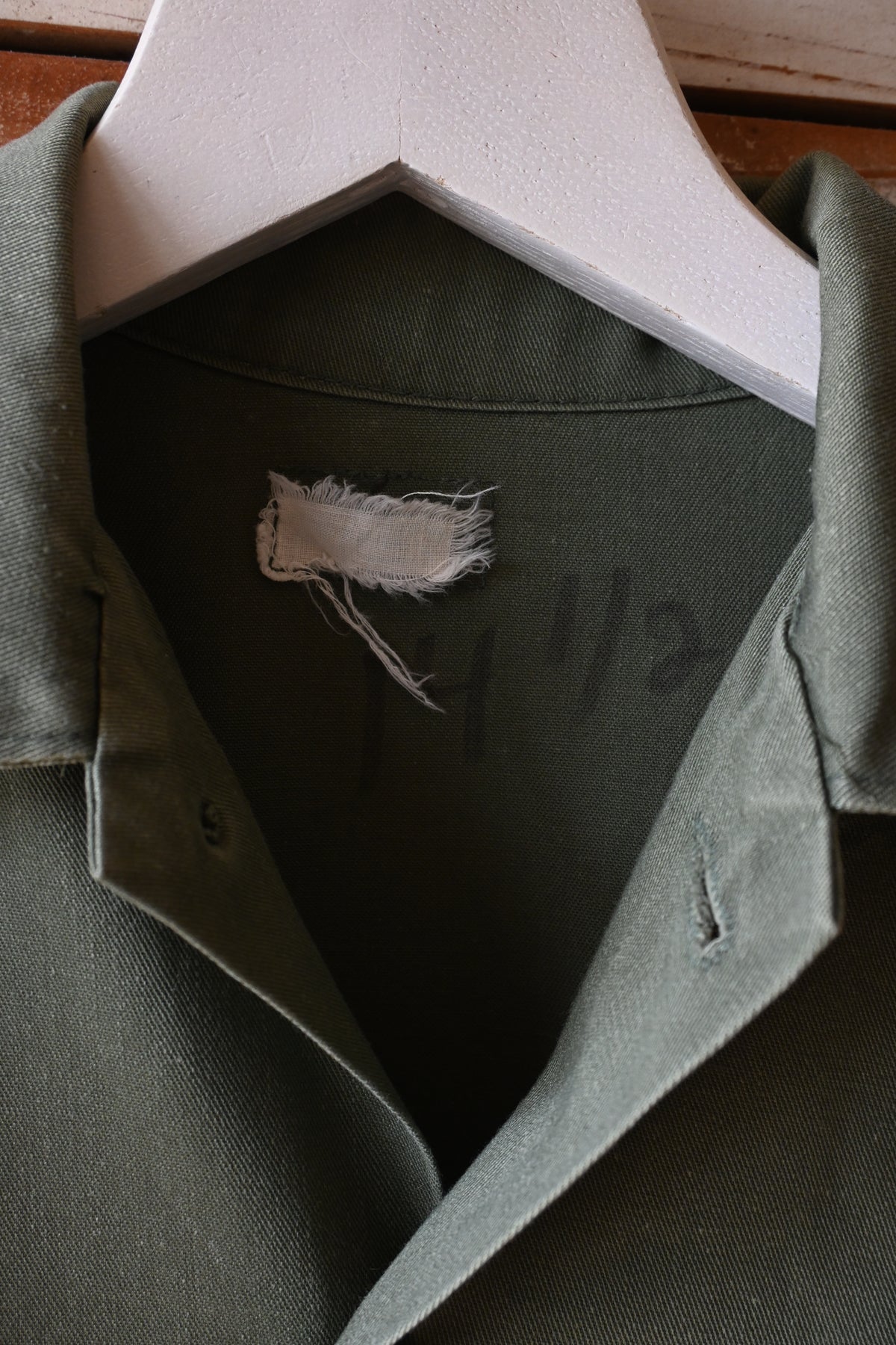 70's U.S. Army OG-507 Utility shirt/KHAKI
