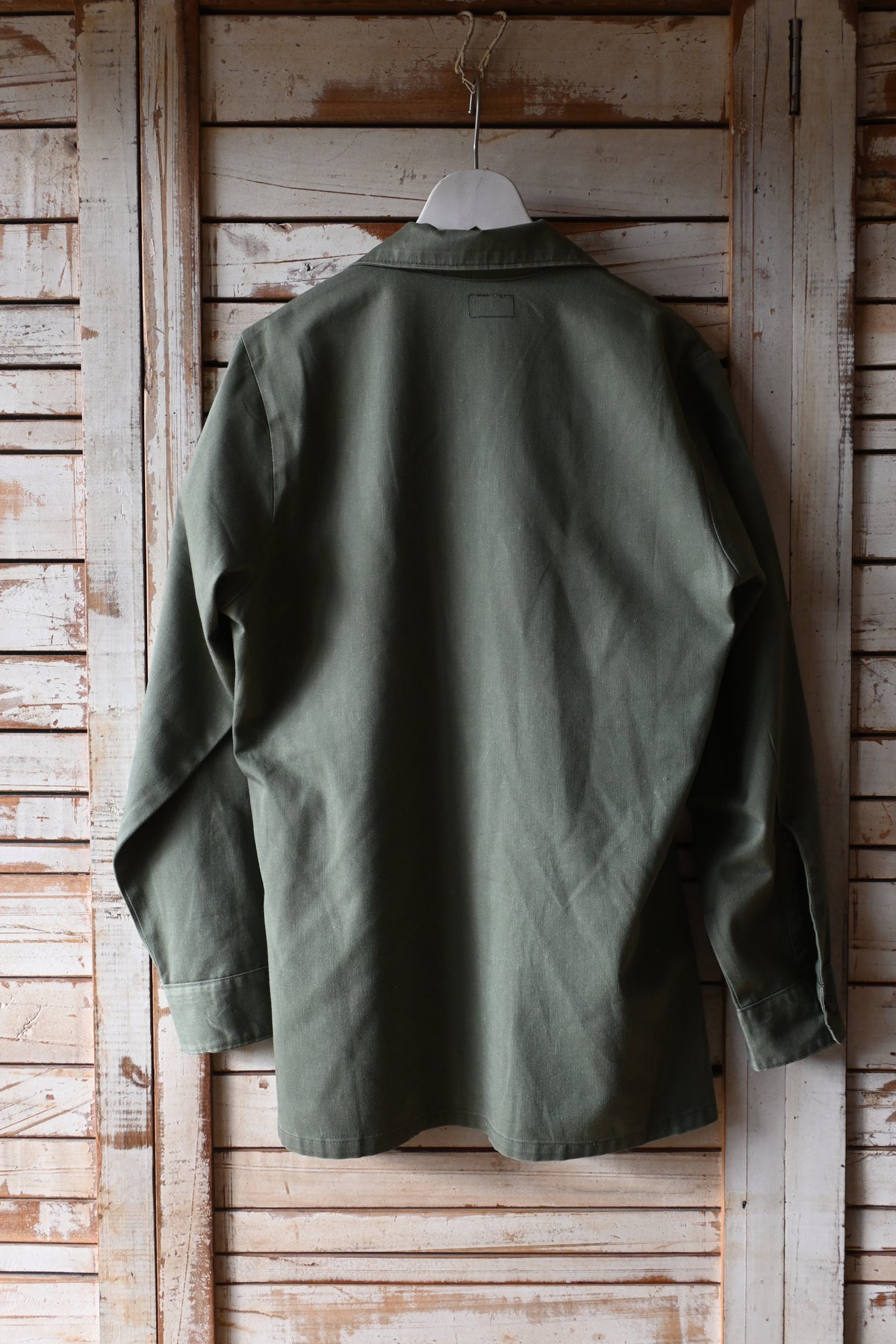 70's U.S. Army OG-507 Utility shirt/KHAKI