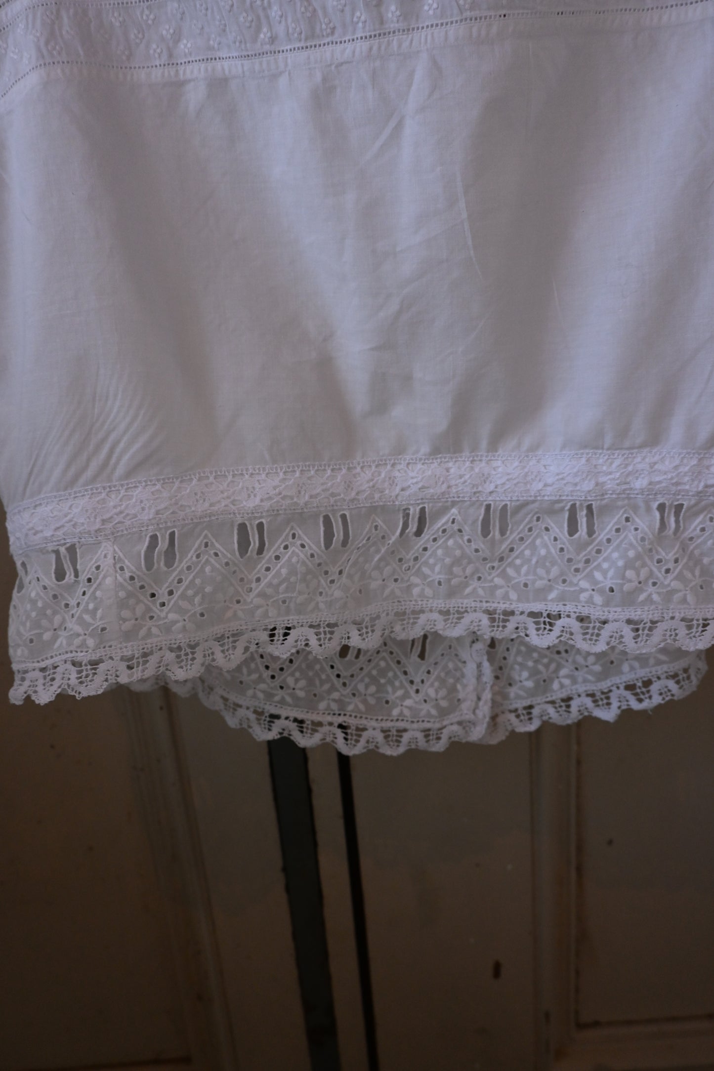 Lace bustier/WHITE