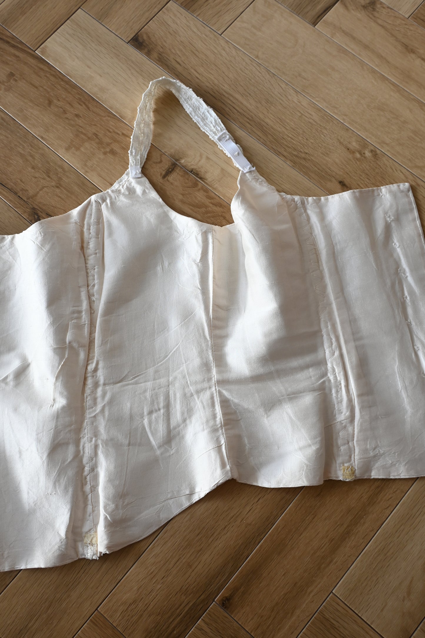 Silk bustier/ECRU