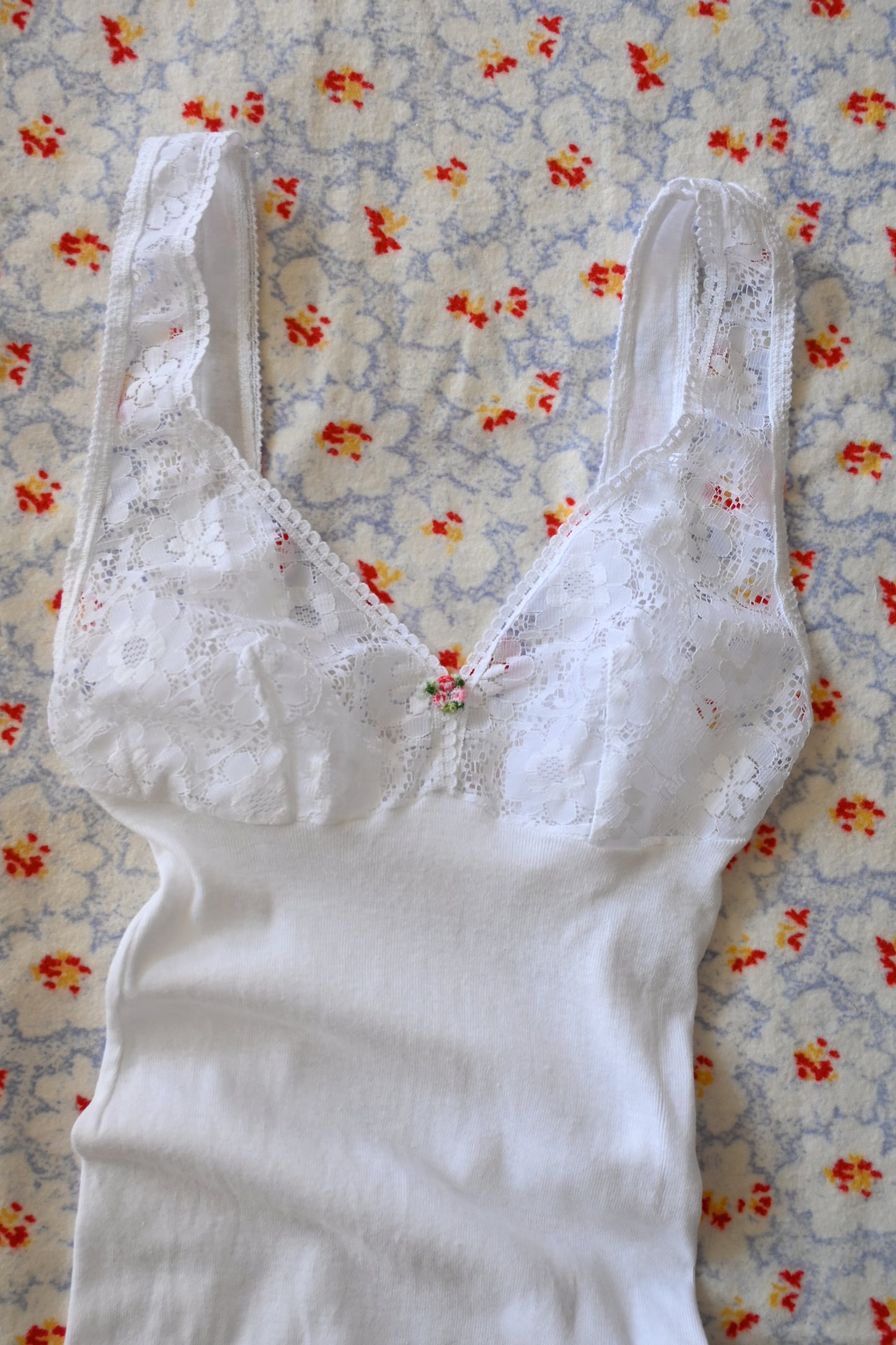 Kid's Cotton lace camisole