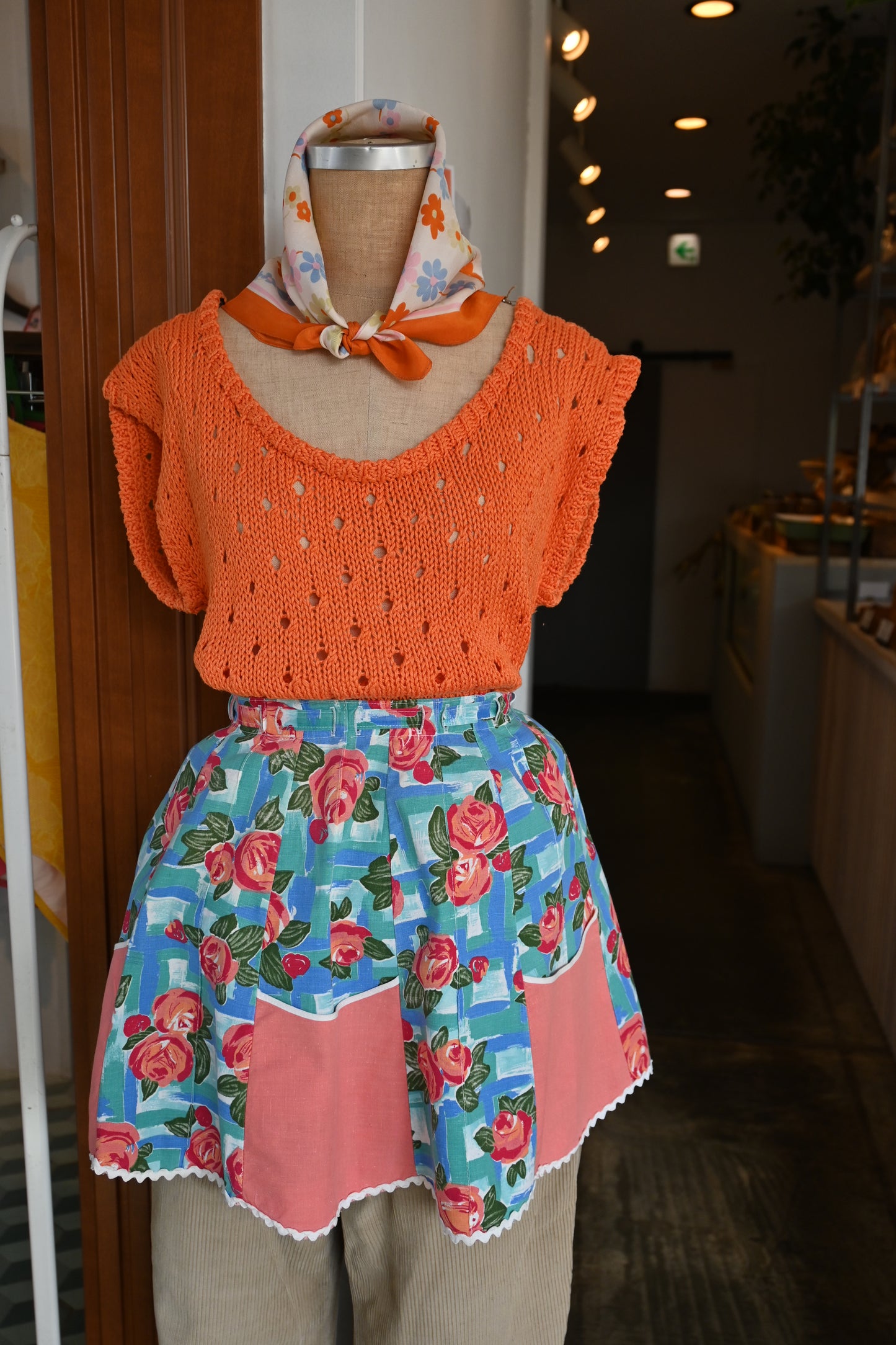 EURO Eyelet knit/ORANGE