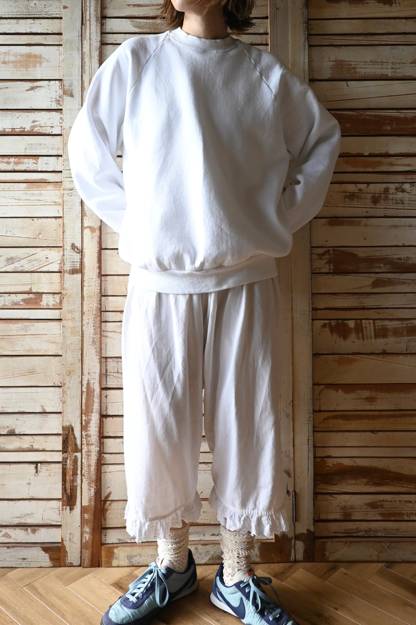 '90s Fruit of the loom sweat shirt/WHITE