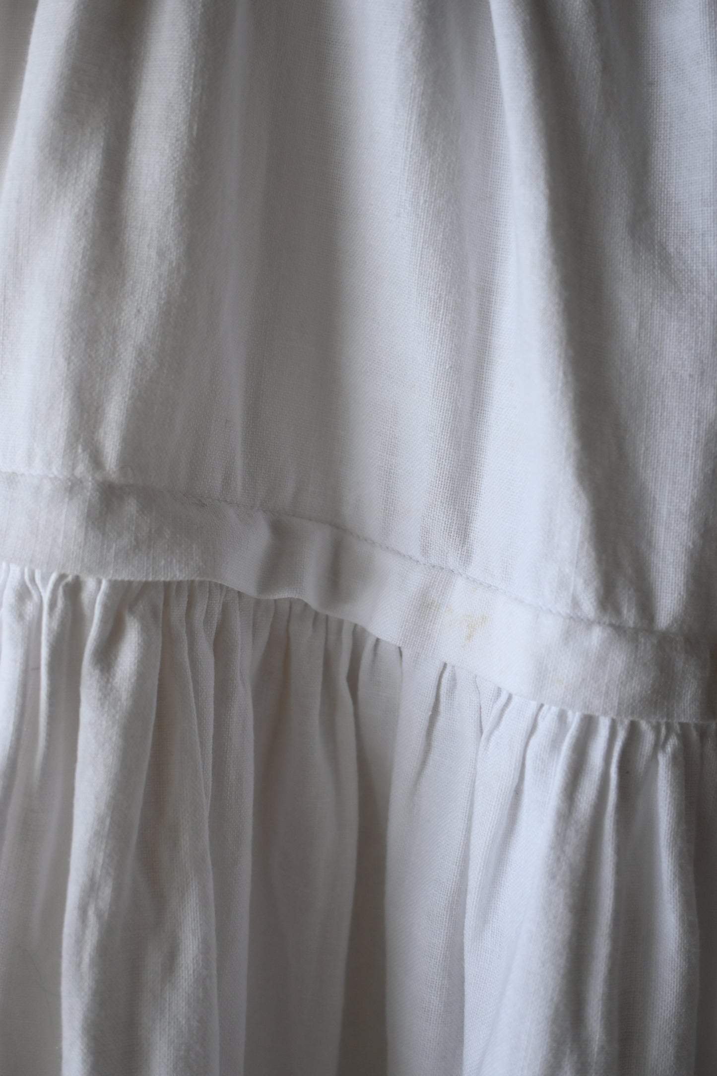 Cotton lace skirt/WHITE