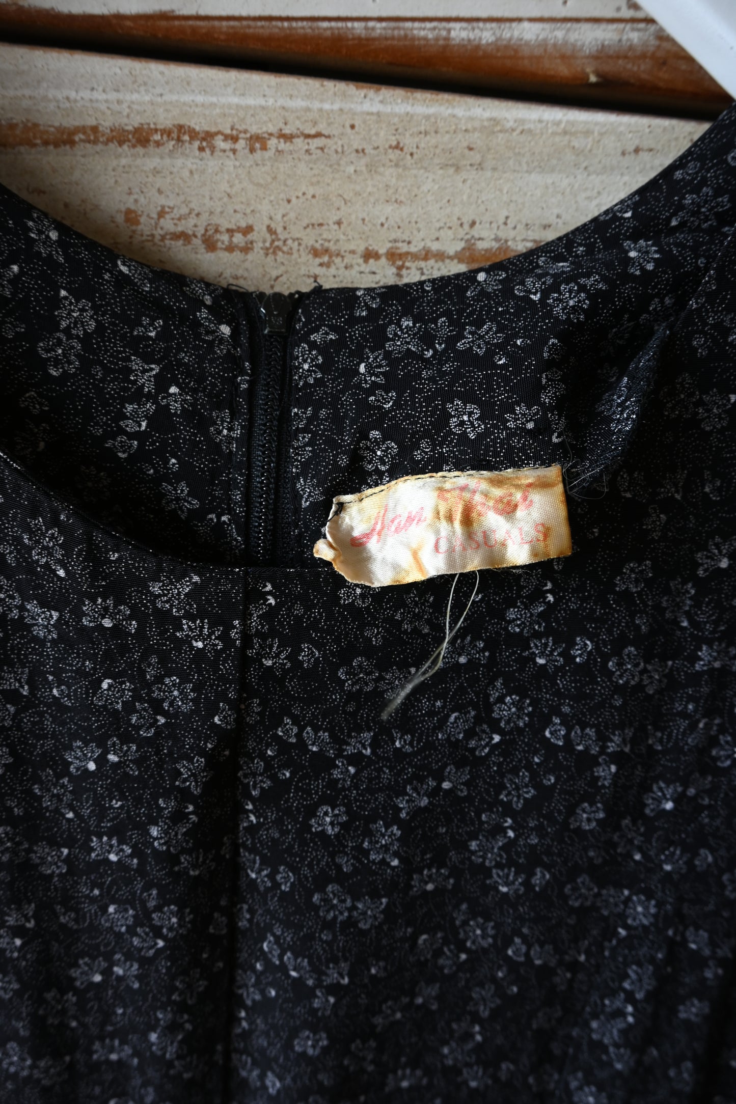 Floral pattern all in one/BLACK