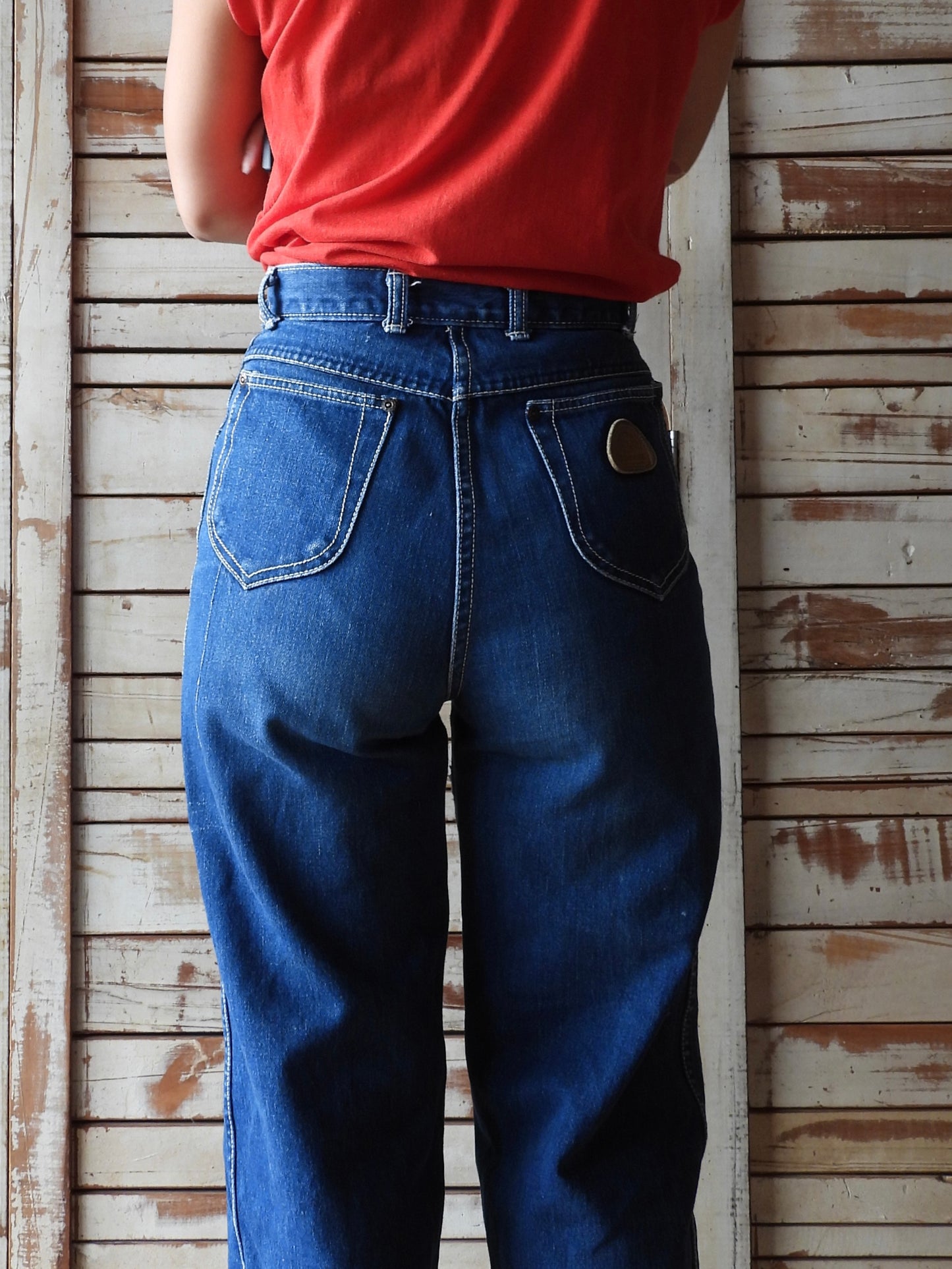 70's-80's  "Cherokee of california" denim pants/BLUE