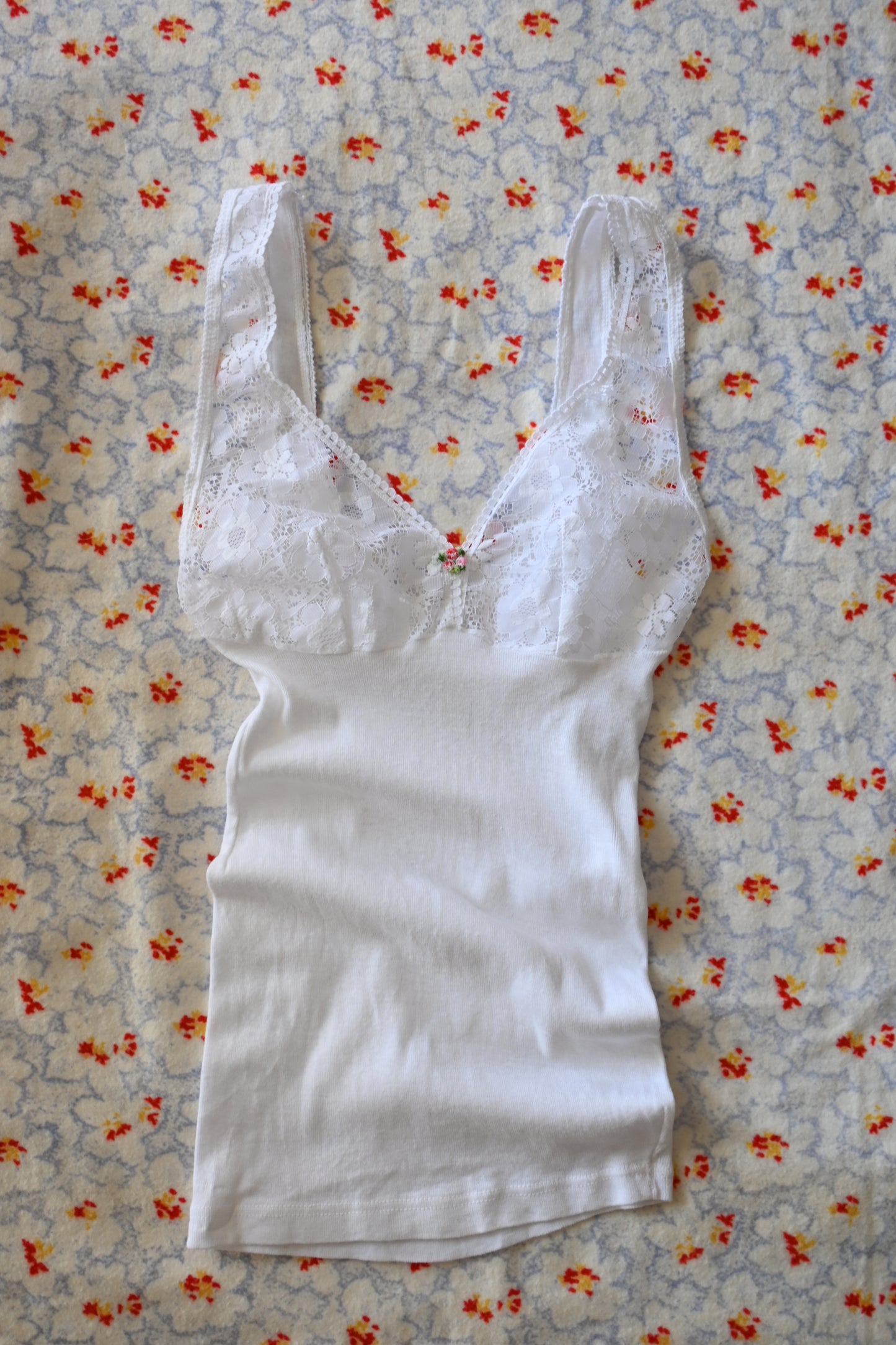 Kid's Cotton lace camisole