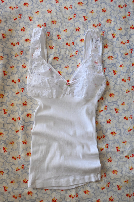 Kid's Cotton lace camisole