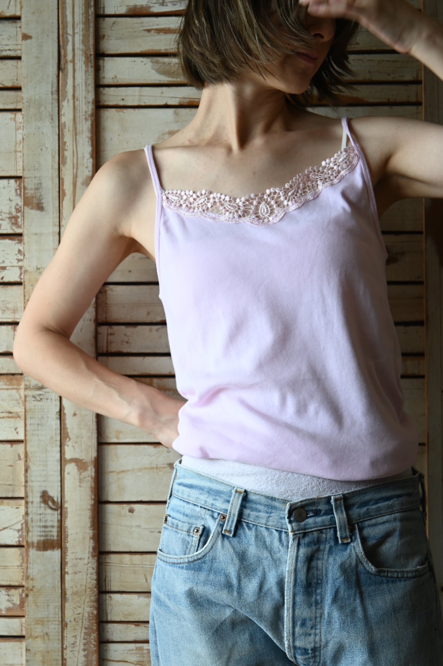 EURO Cotton underwear top/PINK