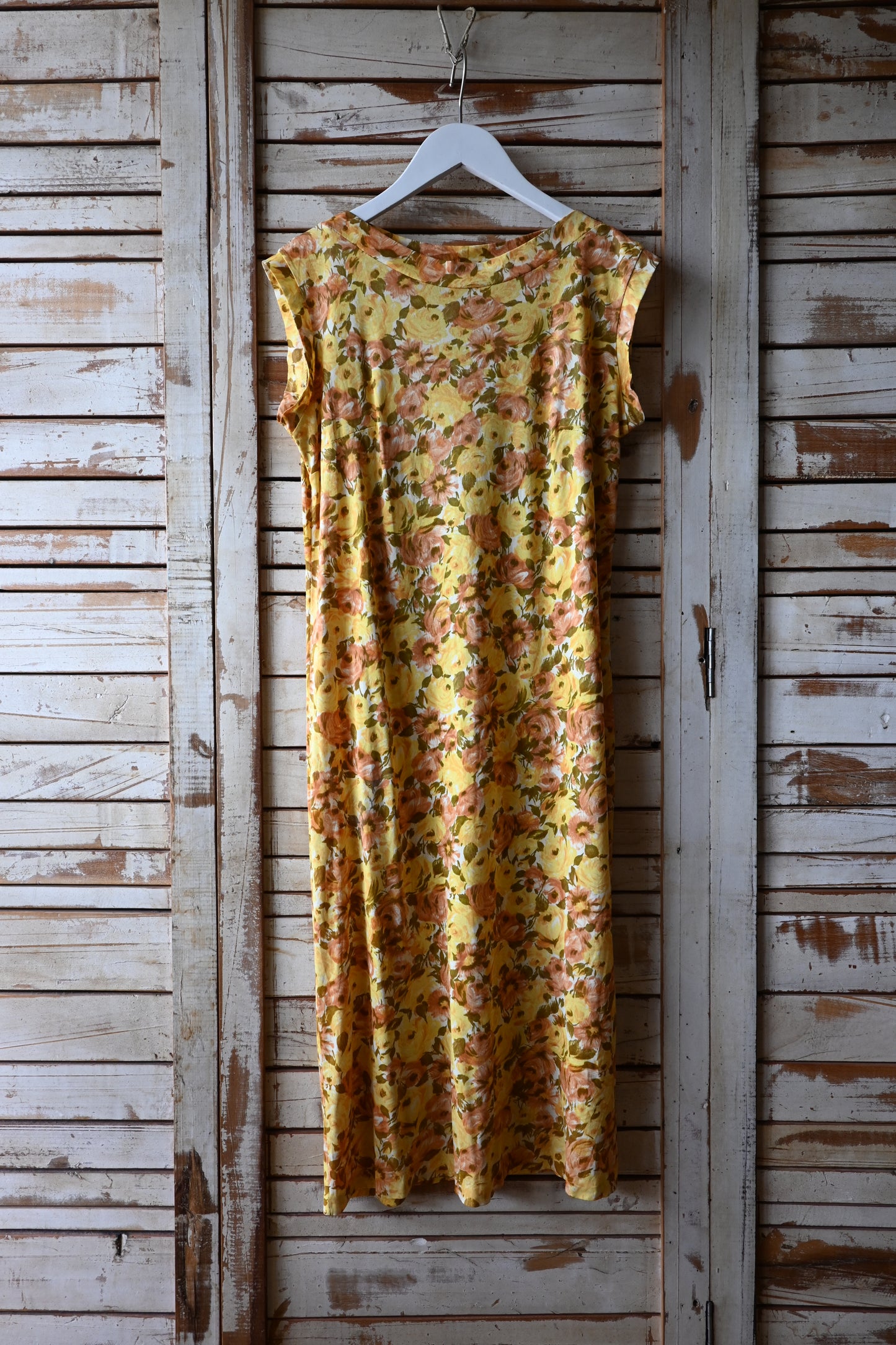 Flower pattern dress/YELLOW