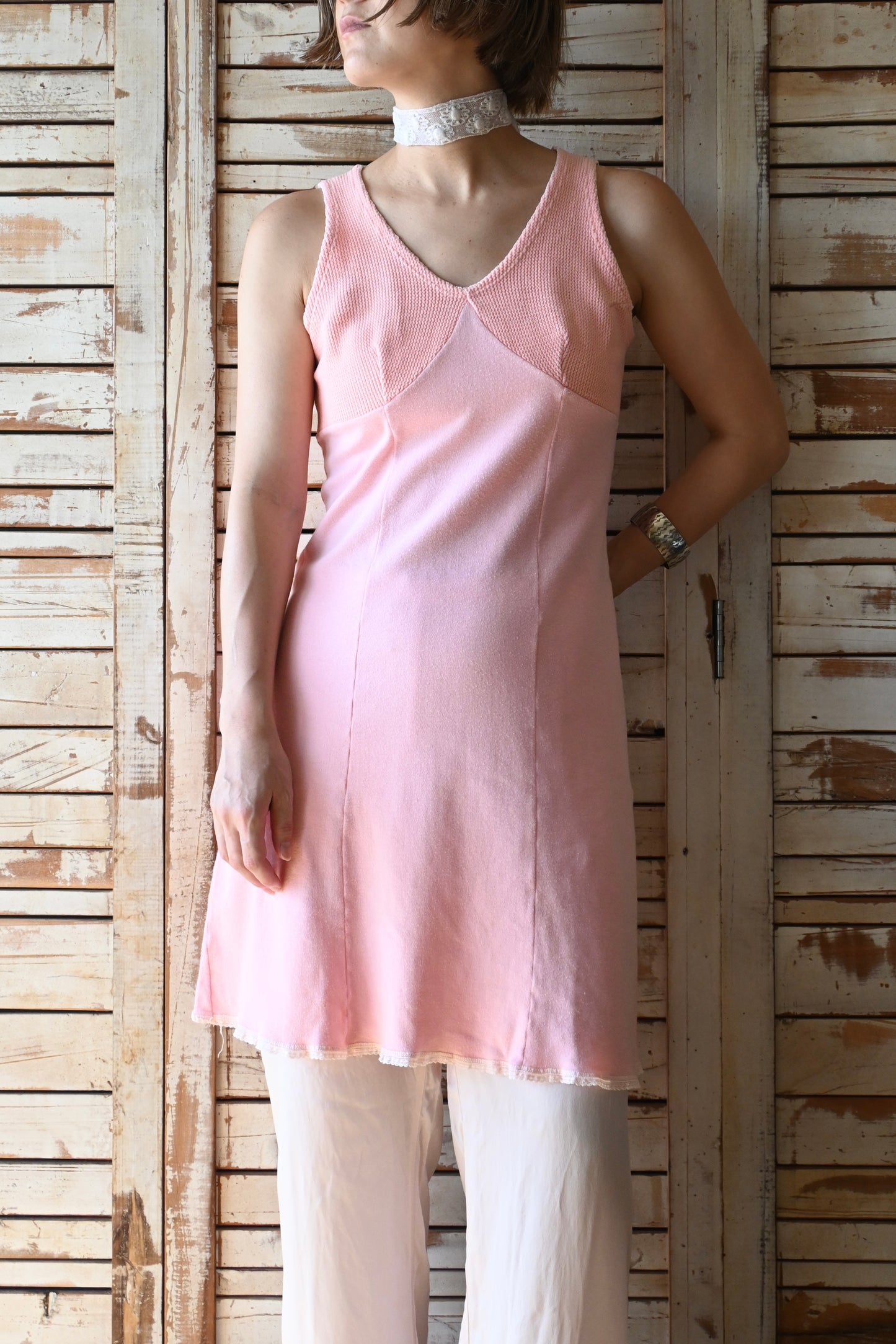 EURO Cotton dress/PINK