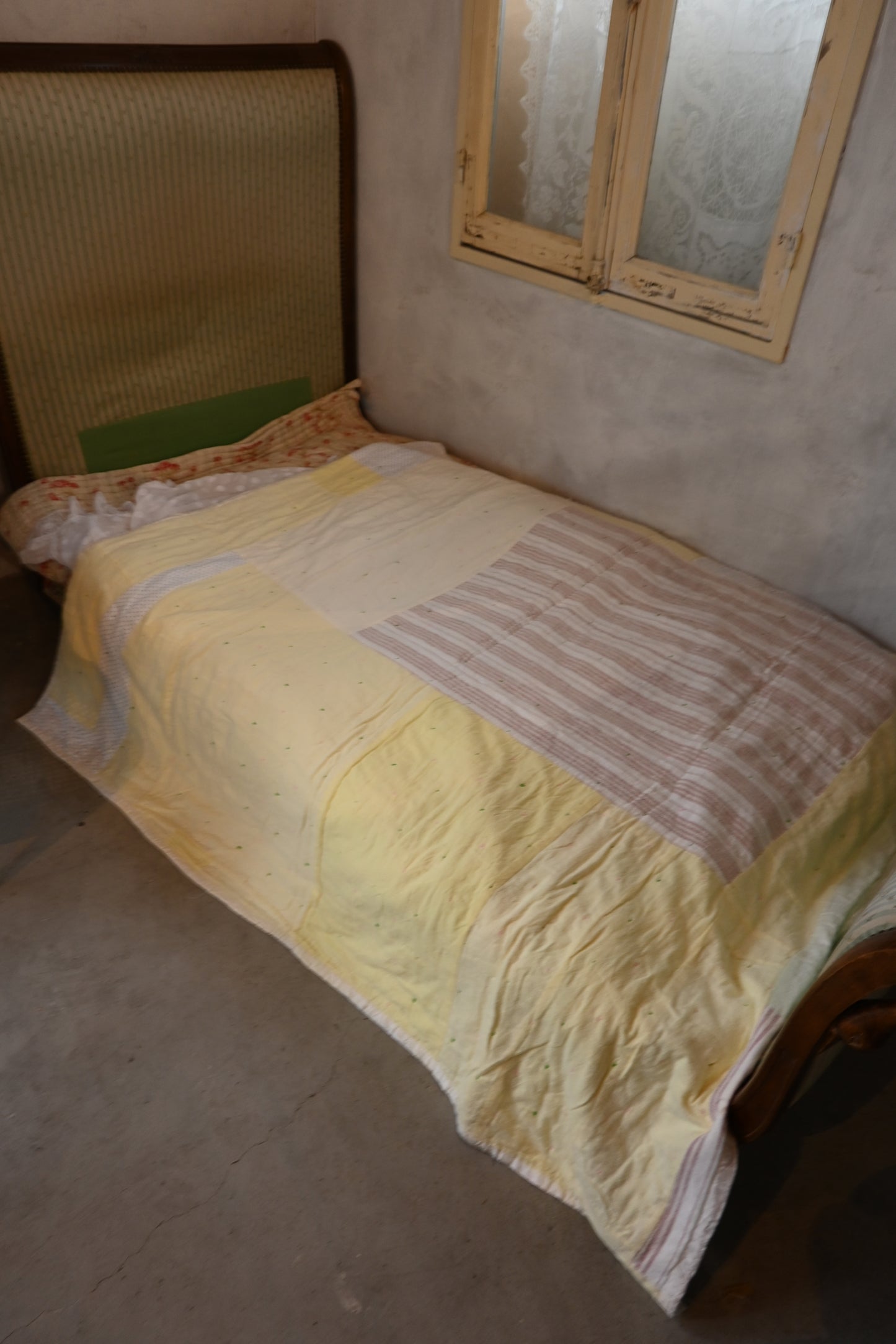 Vintage patchwork quilt fabric