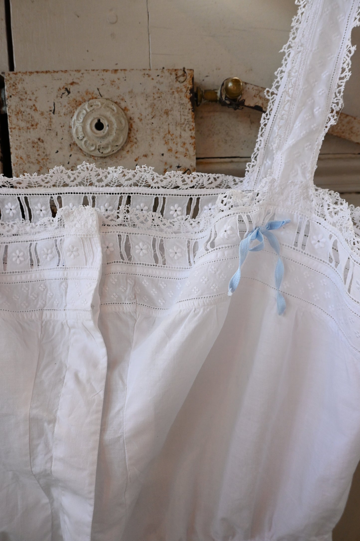 Lace bustier/WHITE