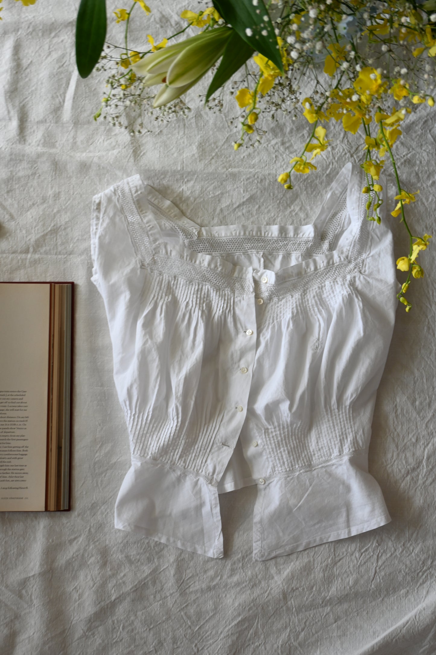 Corset cover/White