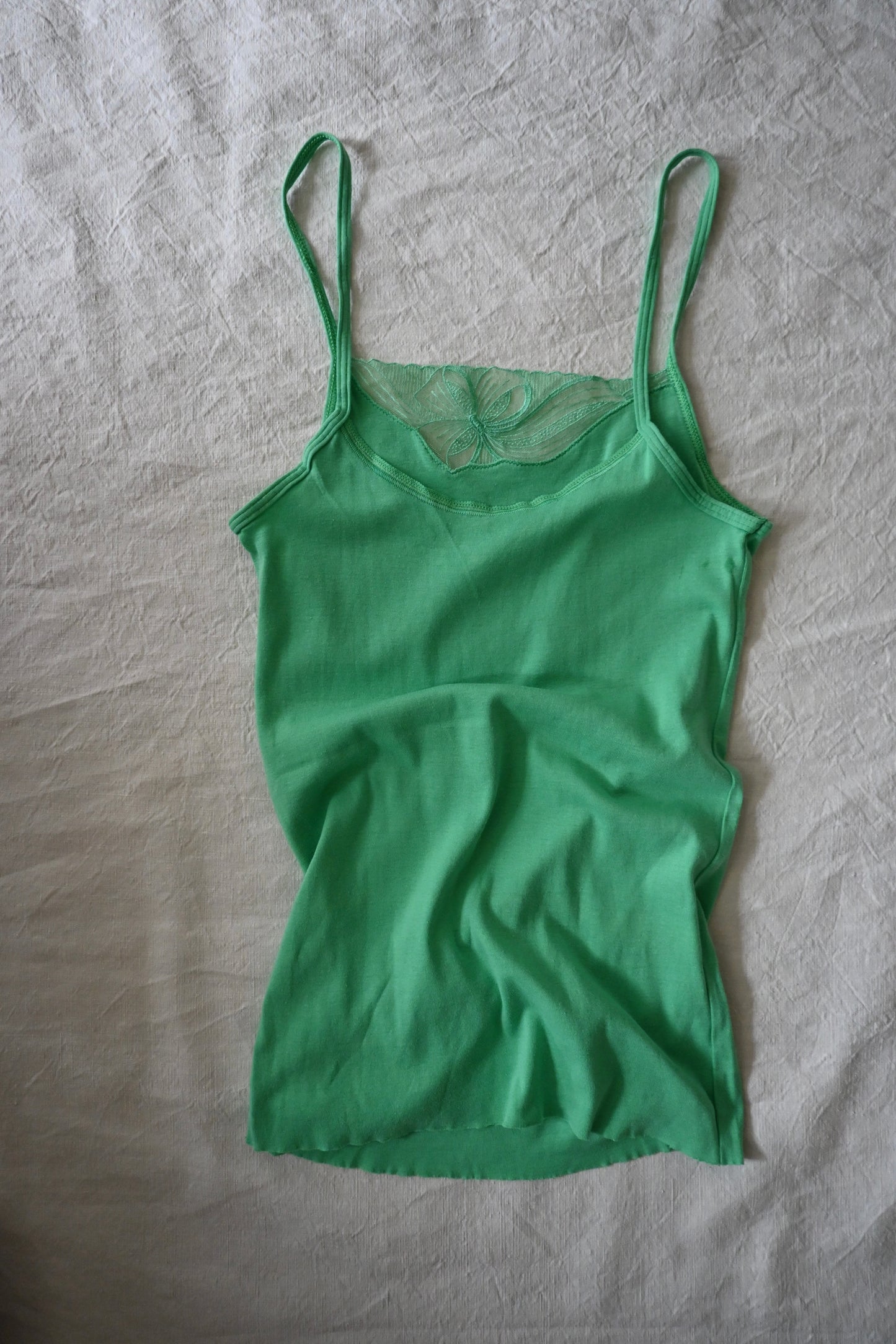 EURO Cotton underwear top/GREEN