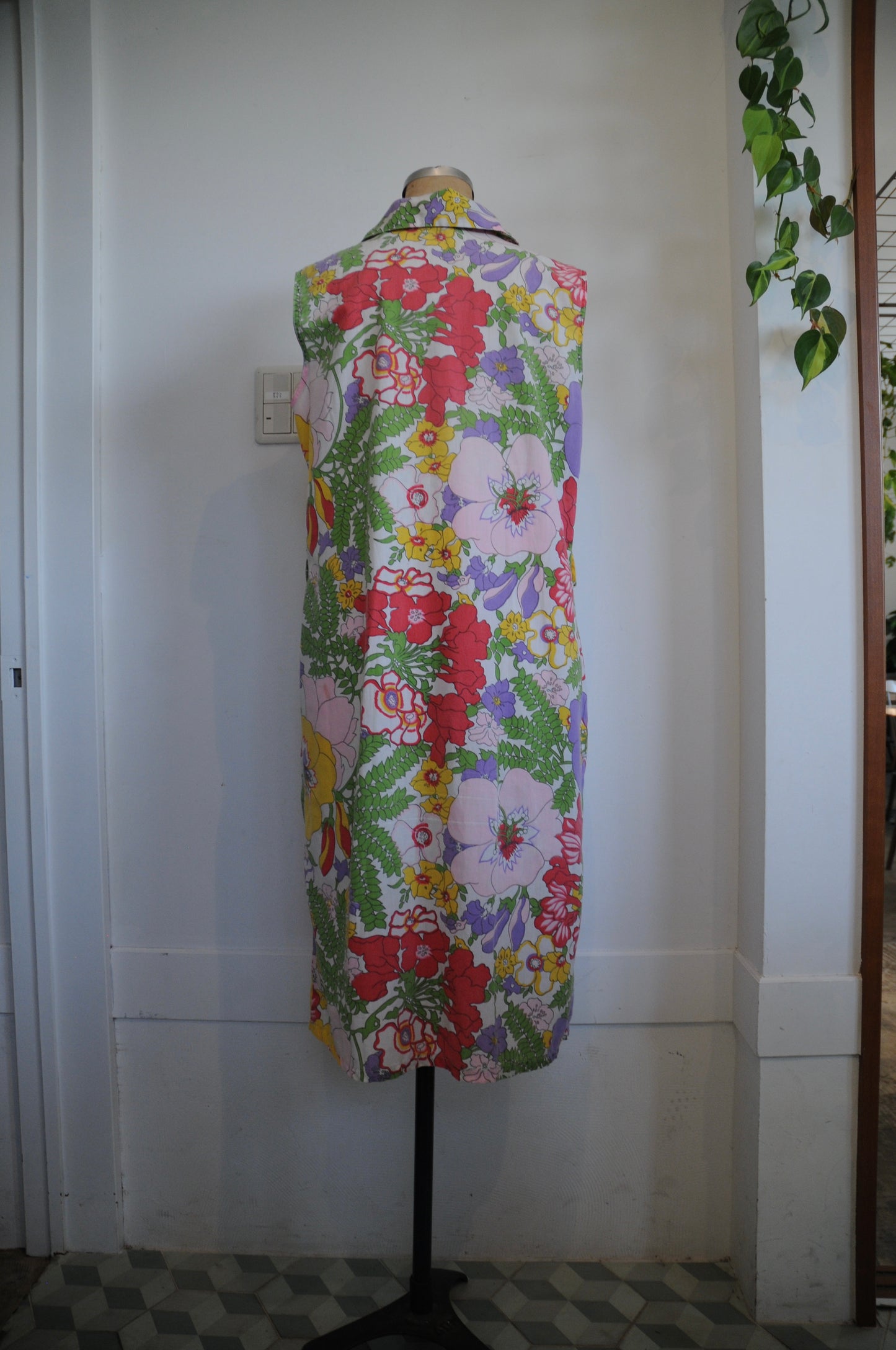 70's N/S flower dress/MULTI