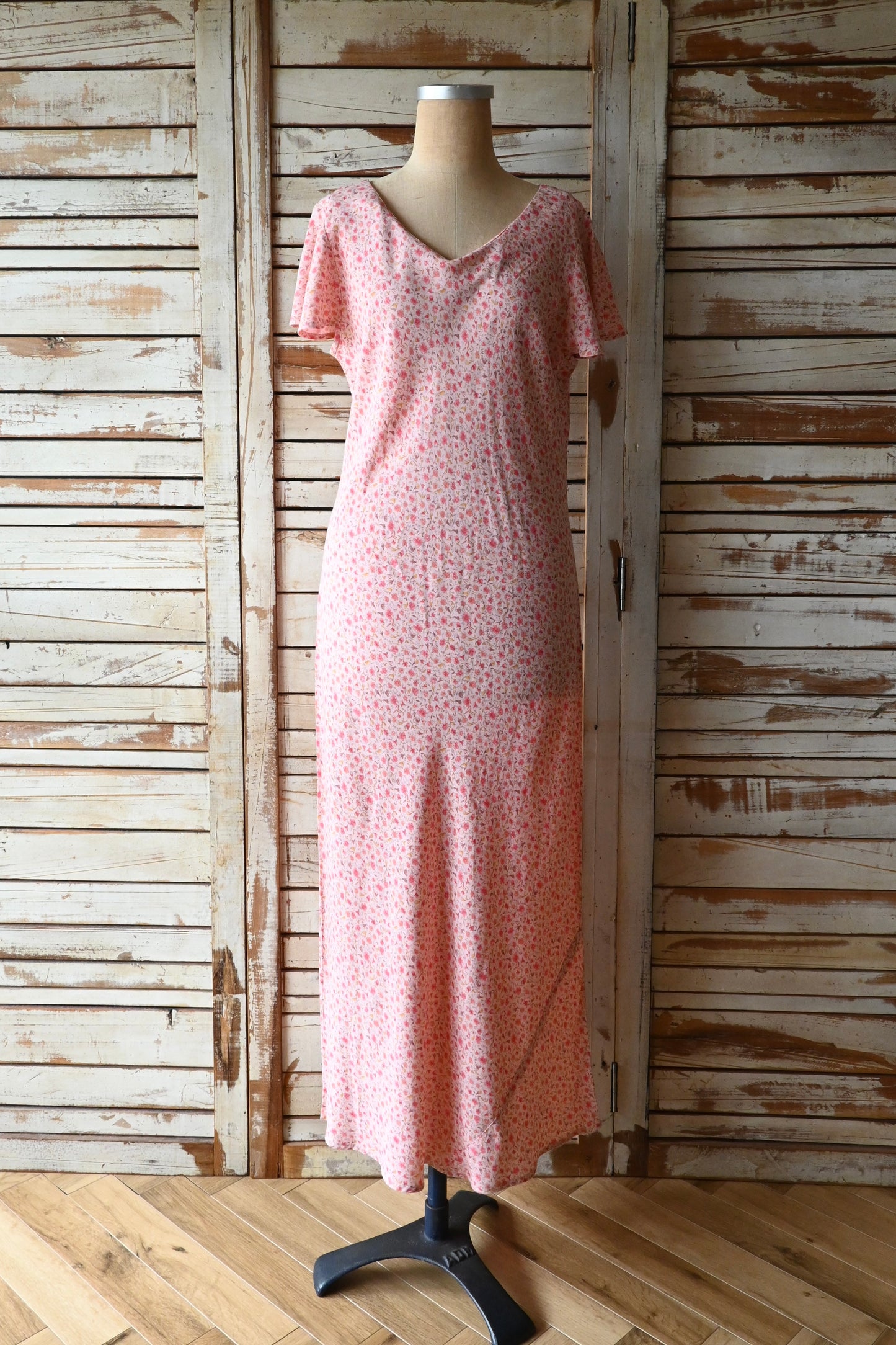 Flower pattern dress/PINK