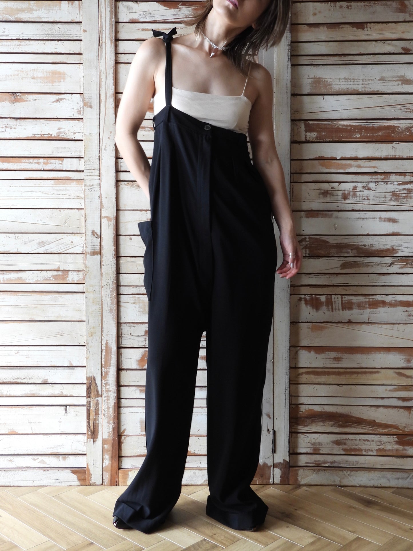 N/S Black jumpsuit/BLACK