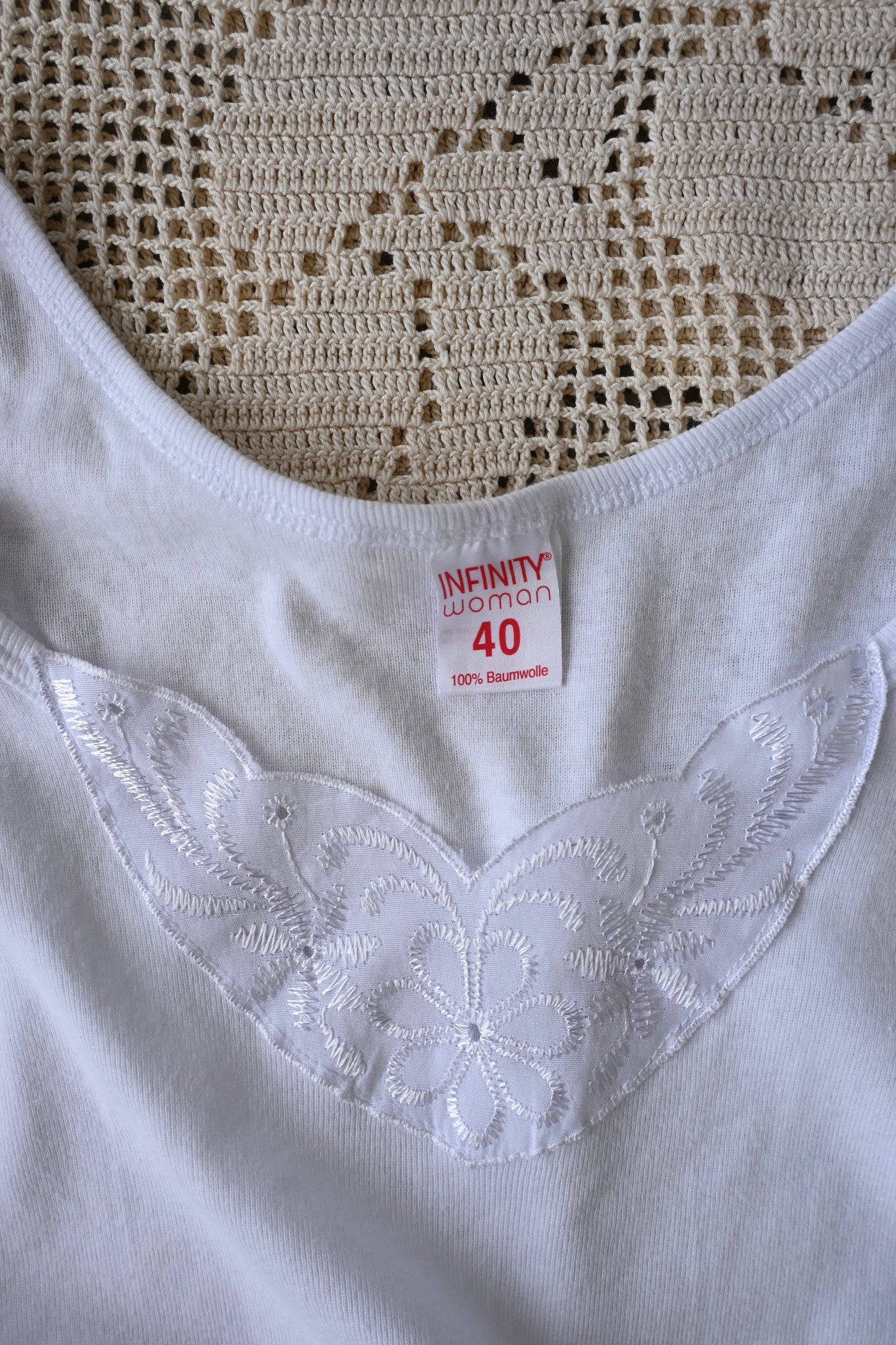 EURO Cotton underwear top/WHITE