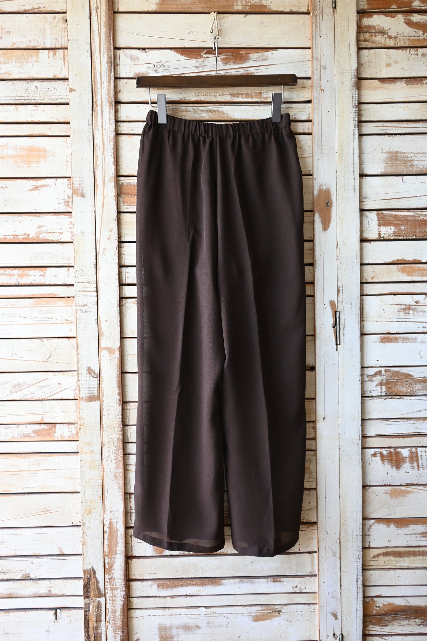 Sheer pants/BROWN