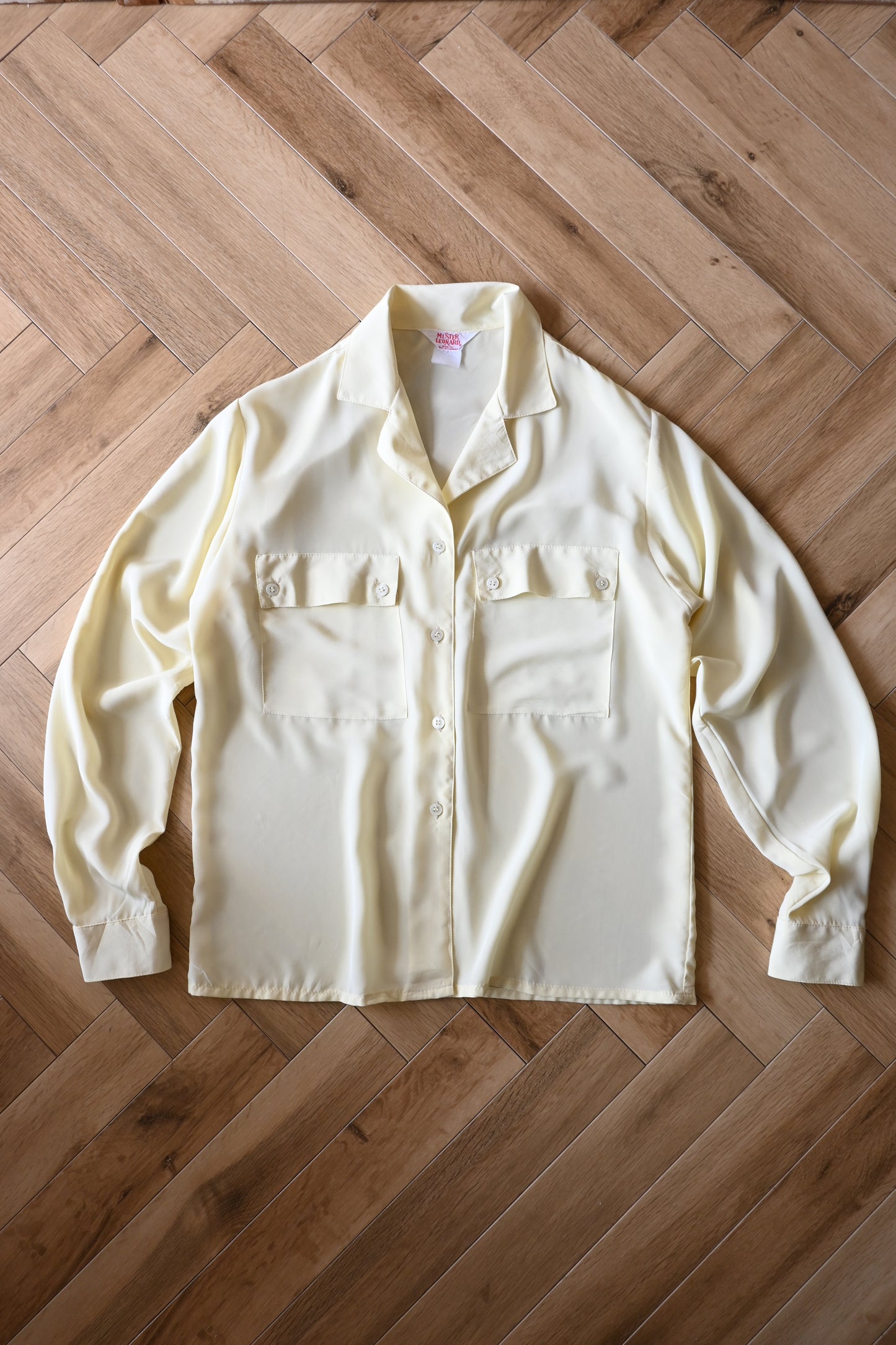 Shirt blouse/YELLOW