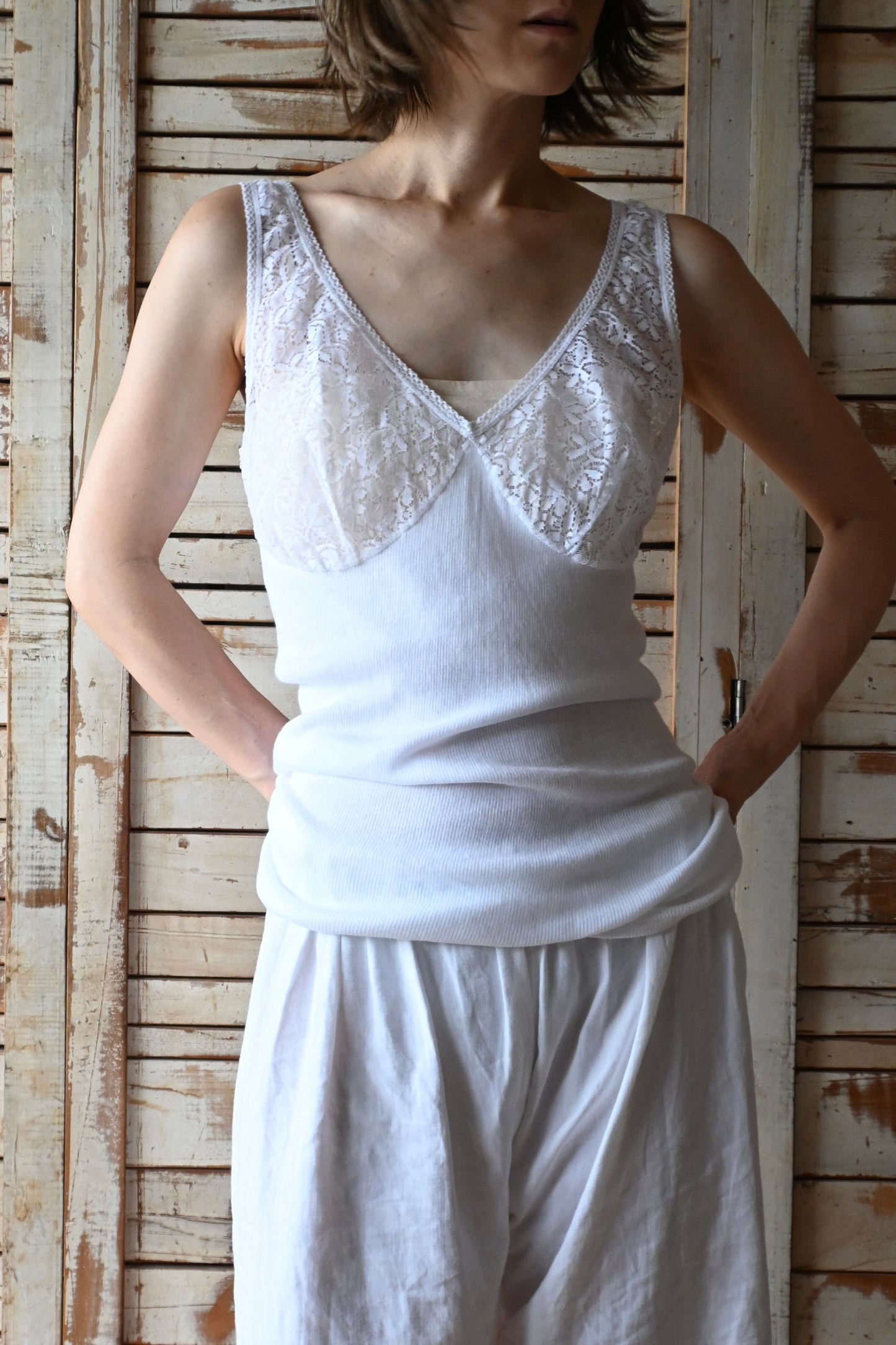 EURO Cotton lace camisole