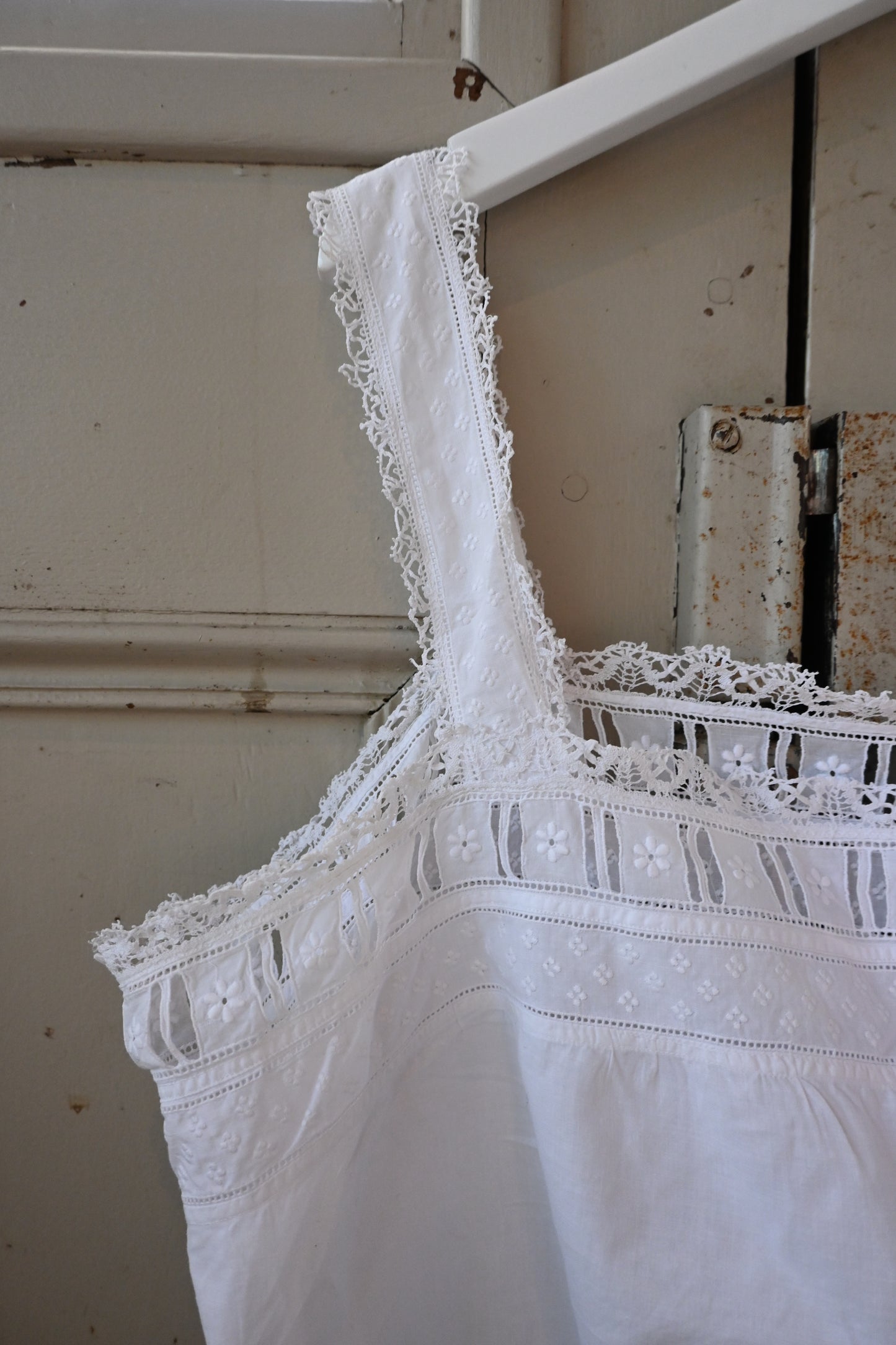 Lace bustier/WHITE