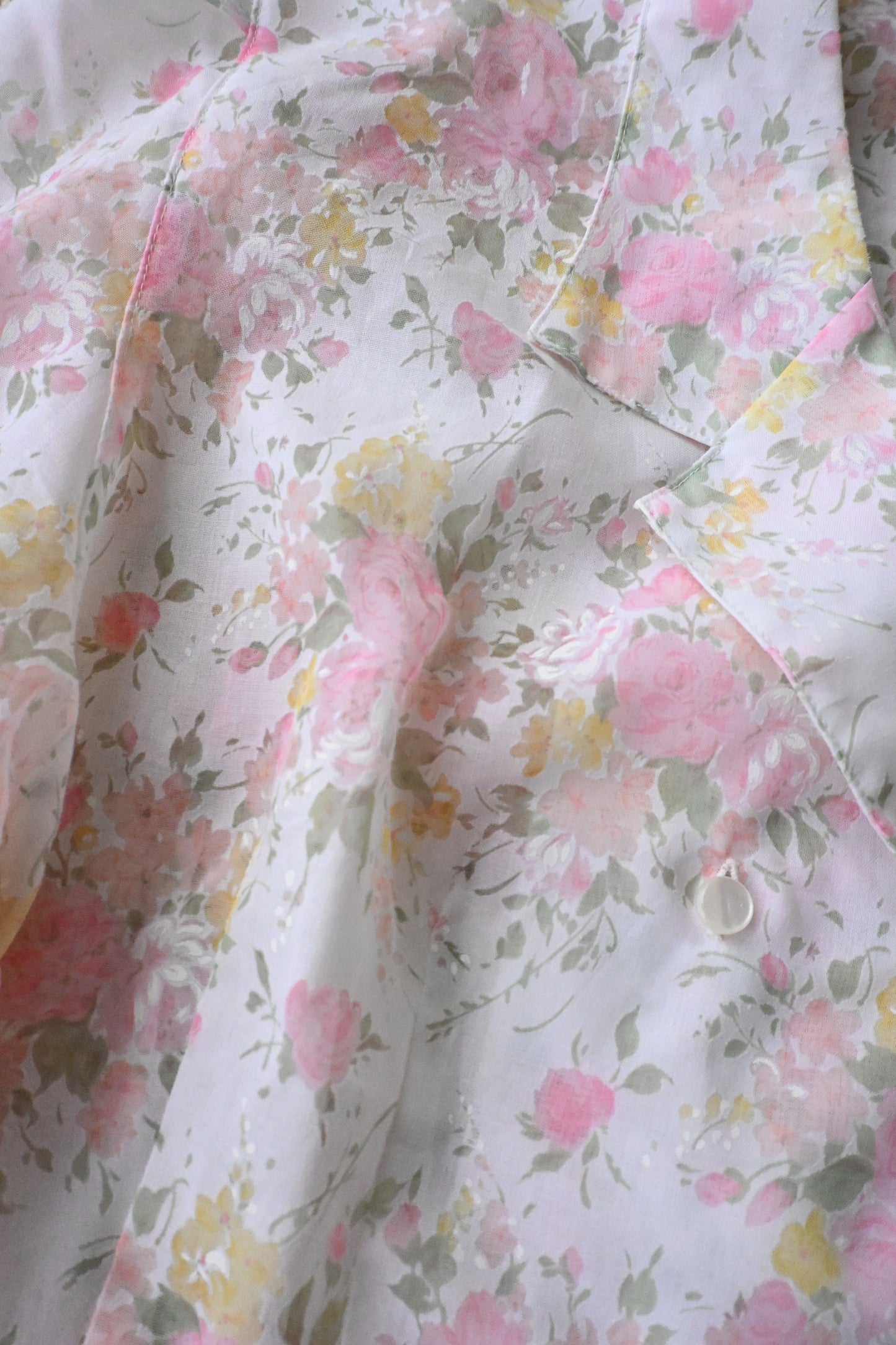 Floral sheer blouse/PINK
