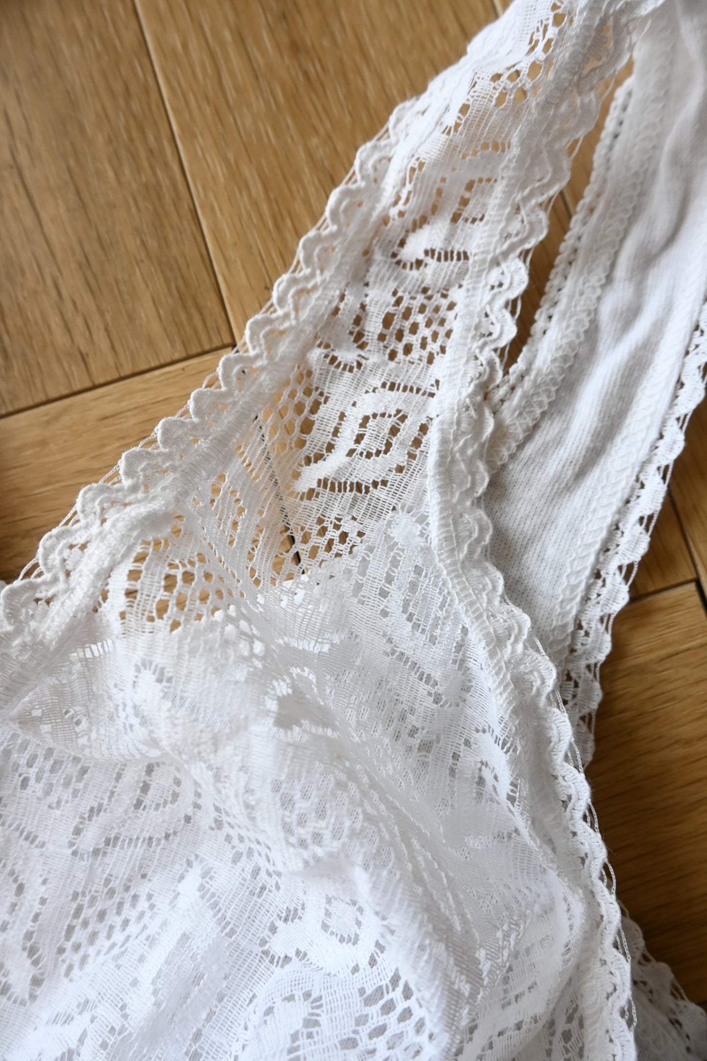 EURO Cotton lace camisole/WHITE