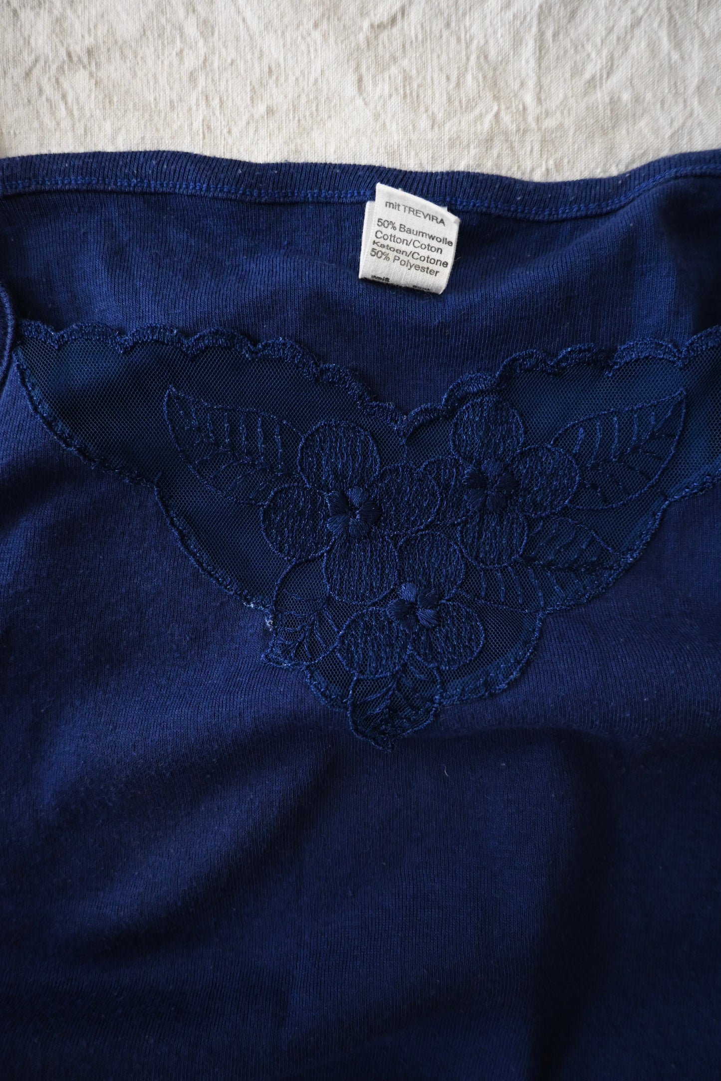 EURO Cotton underwear top/NAVY