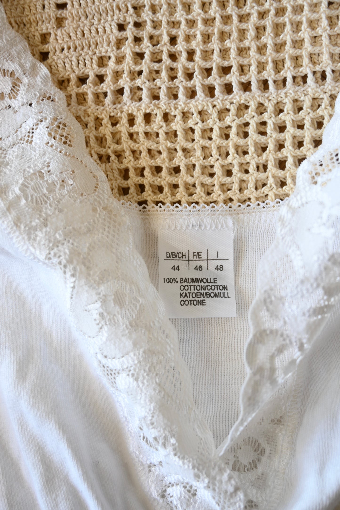 EURO Cotton lace camisole