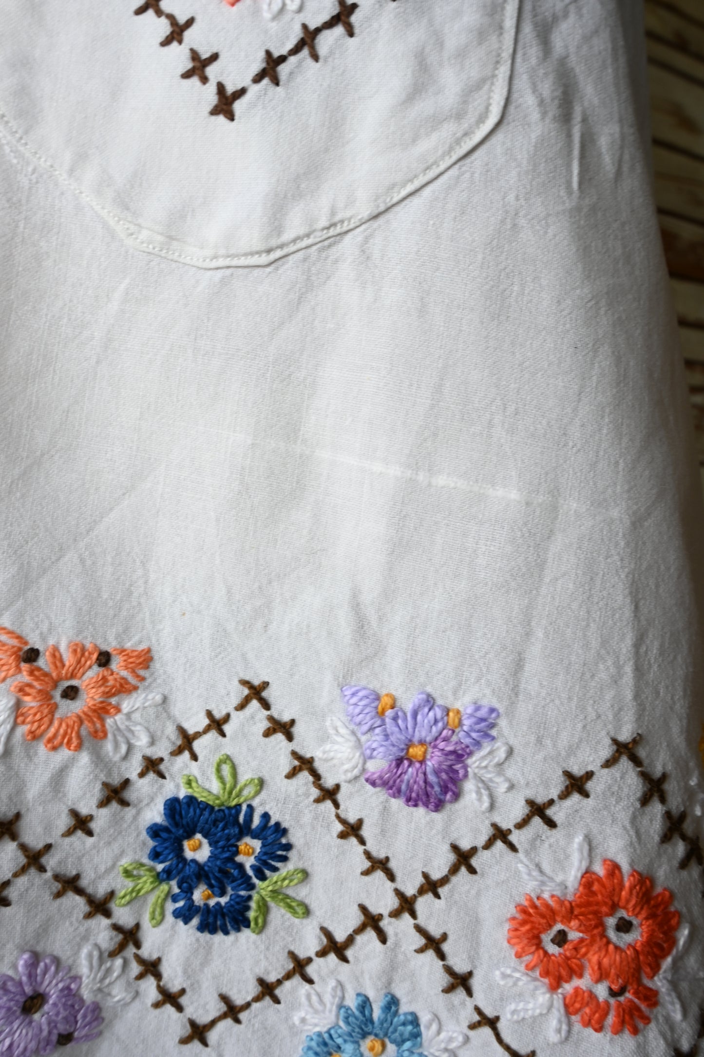 EURO Embroidery apron/MULTI
