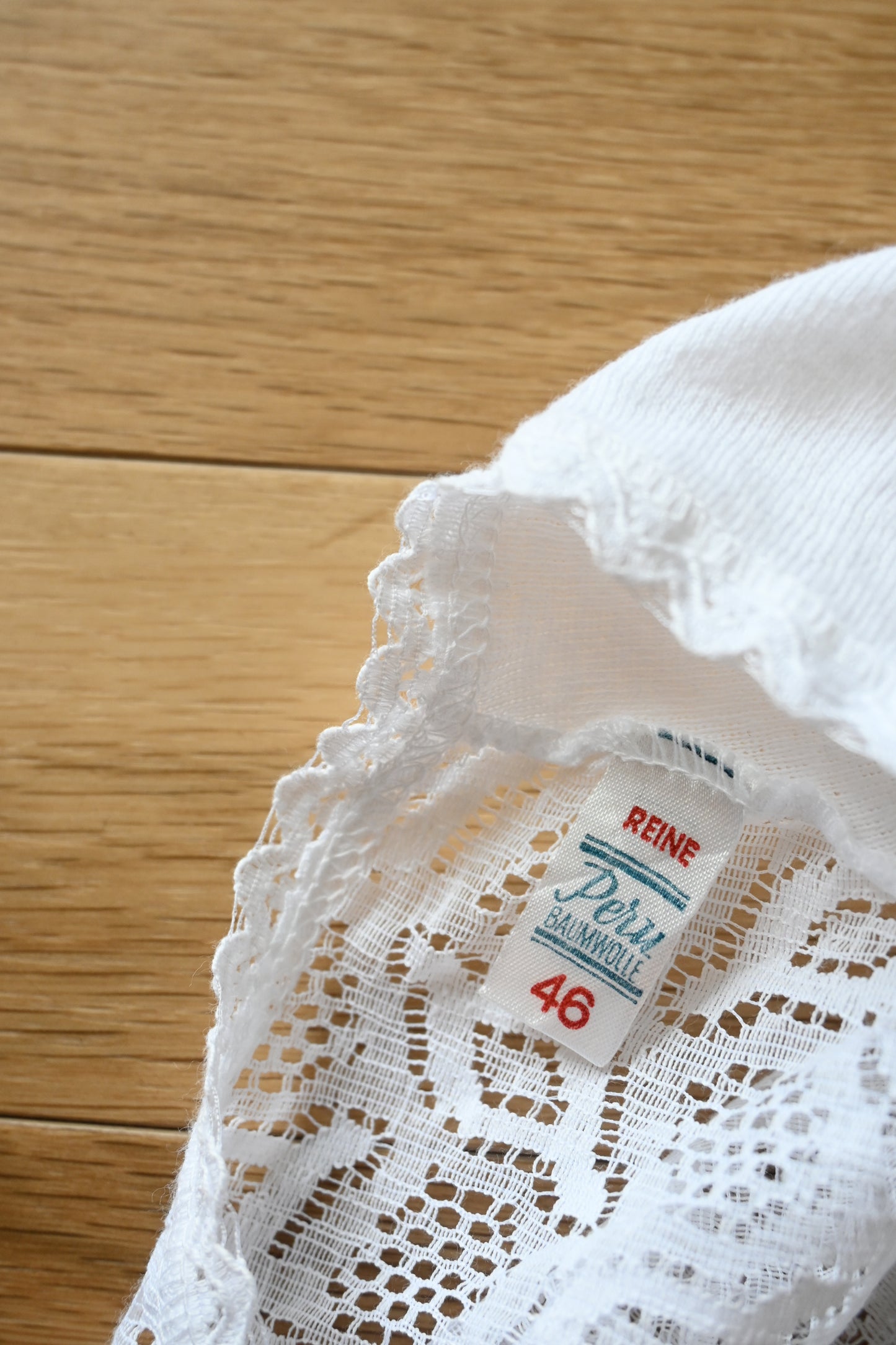 EURO Cotton lace camisole/WHITE