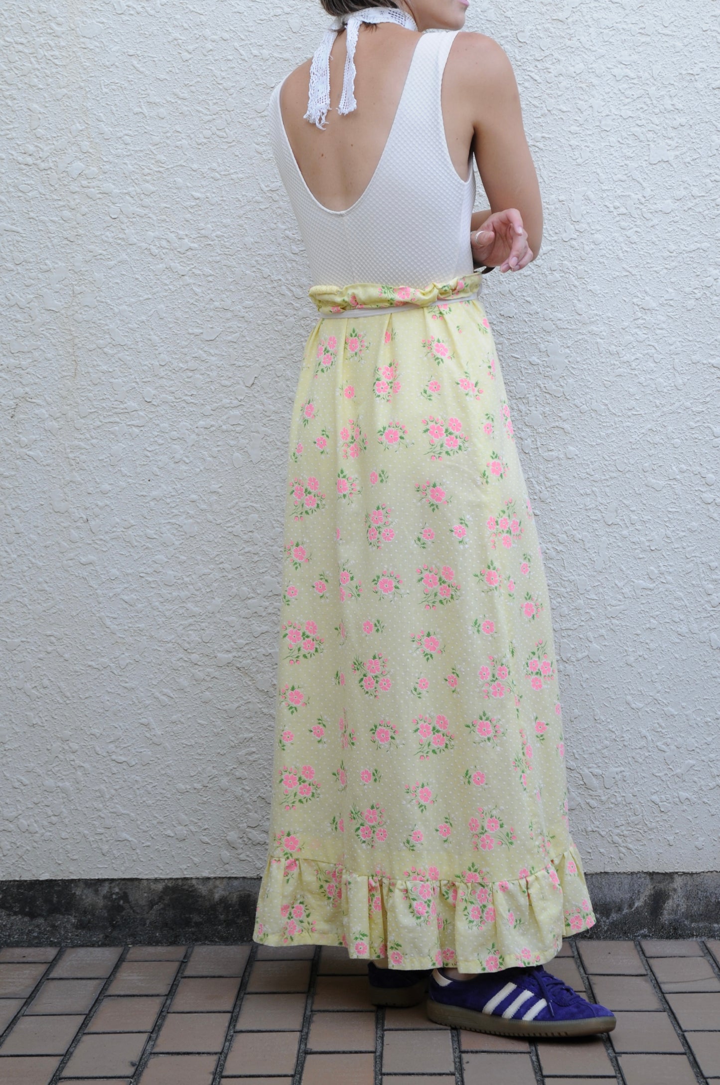 Flower pattern skirt/PONMOSIR