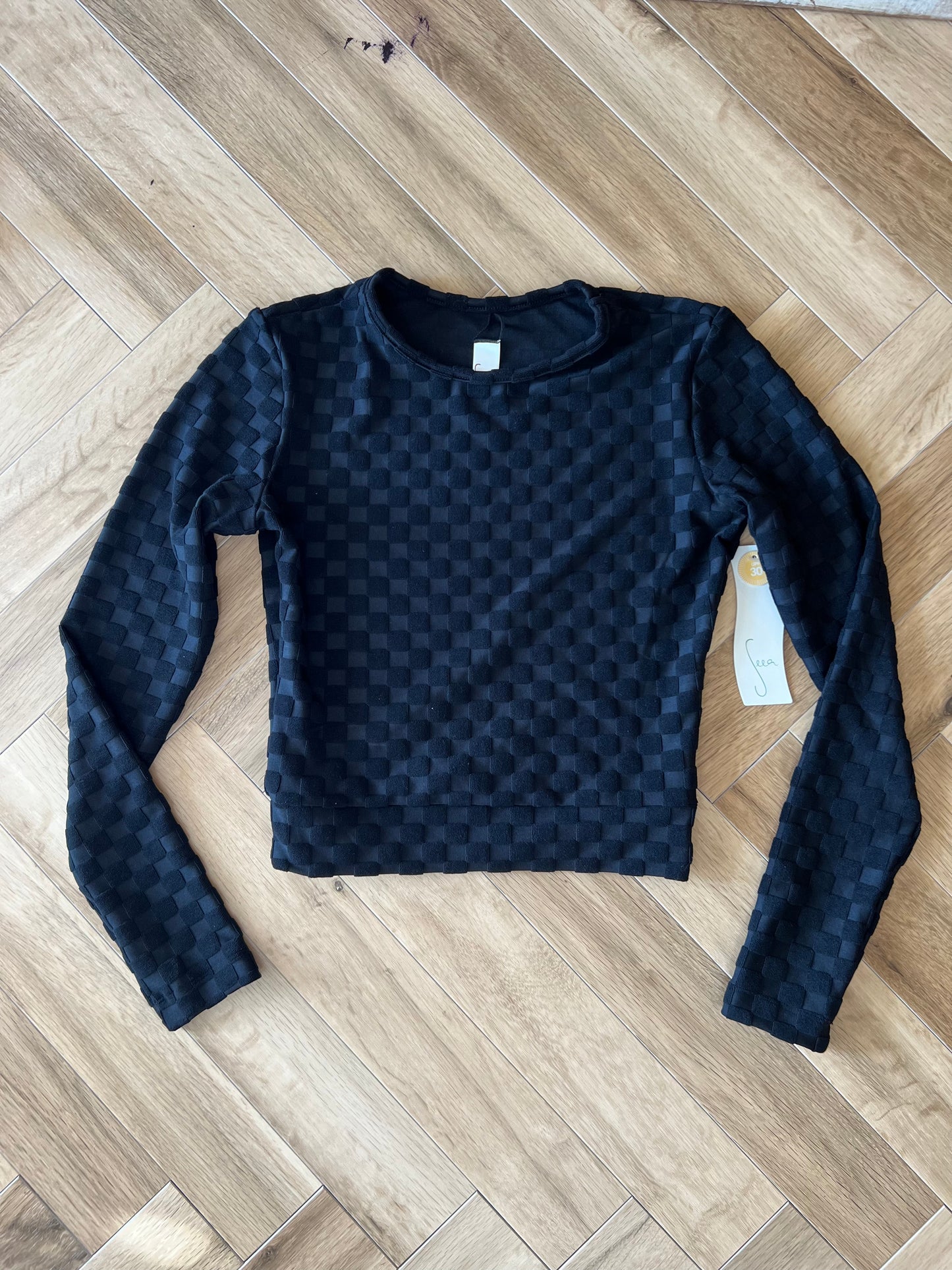 SEEA/Palomar Crop Top Rashguard/Night Check