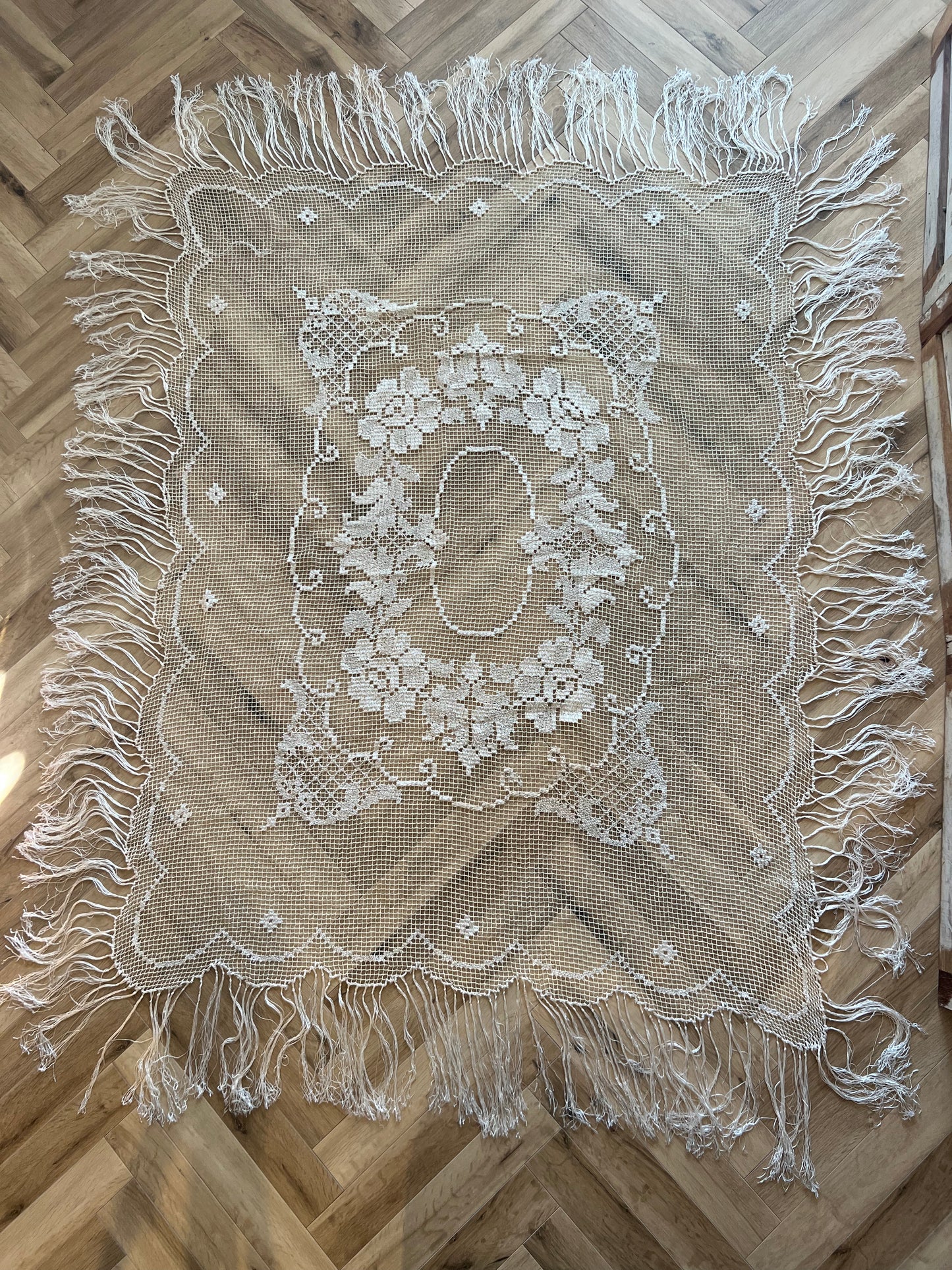 Crochet lace fabric