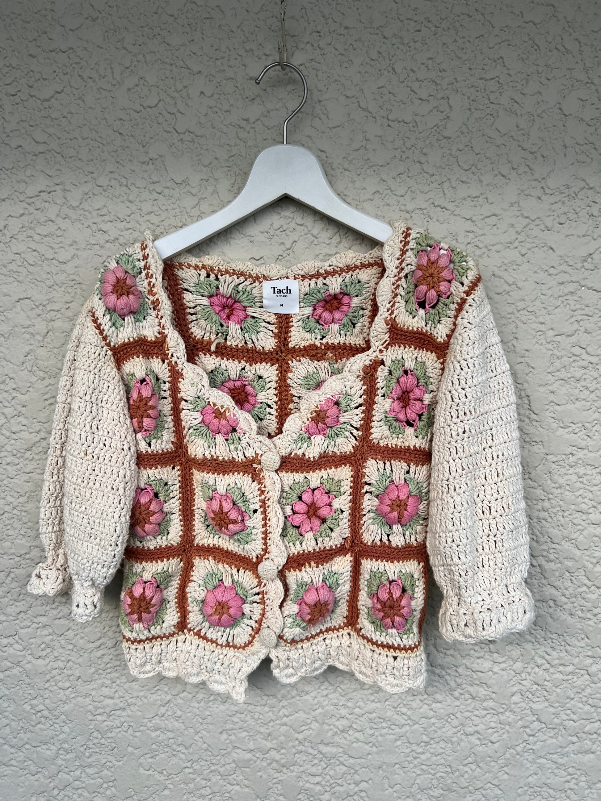 TACH CLOTHING/Flower knit cardigan – ponmosir